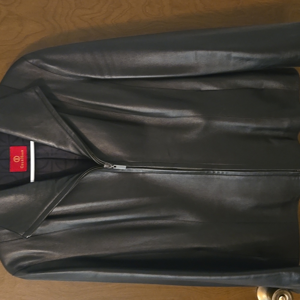 Cole Haan Women's Black Leather Jacket